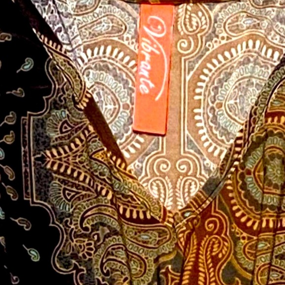 Vibrante Brand Vivid Paisley Wrap Dress One Size - Picture 4 of 6